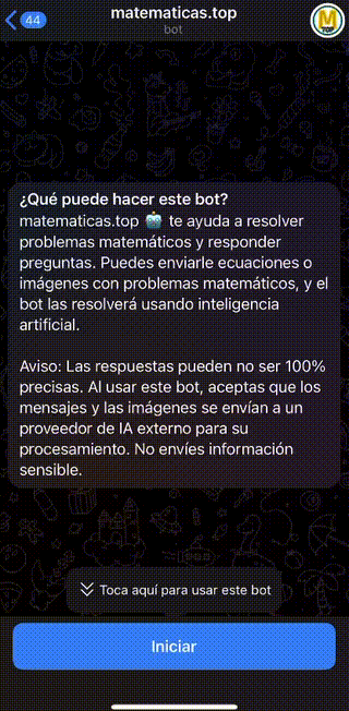 Matematicas.top Bot Demo